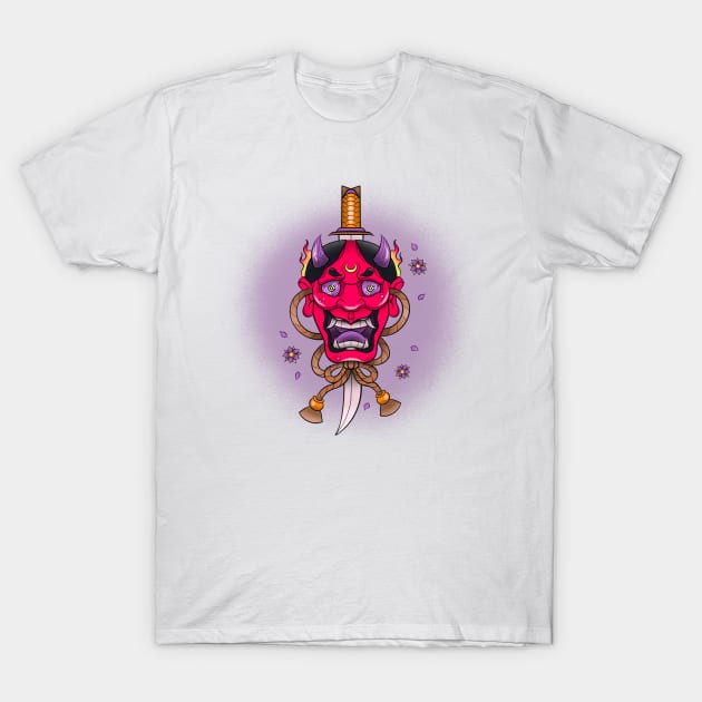 HANNYA MASK T-Shirt by bratcave.studio